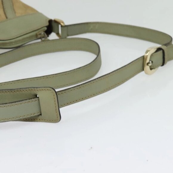 GUCCI GG Canvas Shoulder Bag Beige Gold - Picture 7 of 16